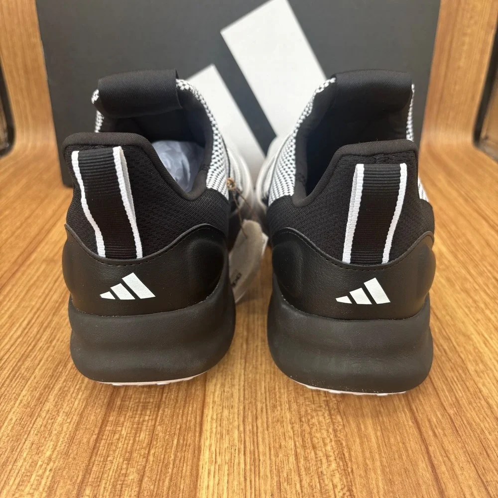 adidas Lite Racer Adapt 7.0 Mens 10 Black White IE6330 Slip On Running Shoes NEW